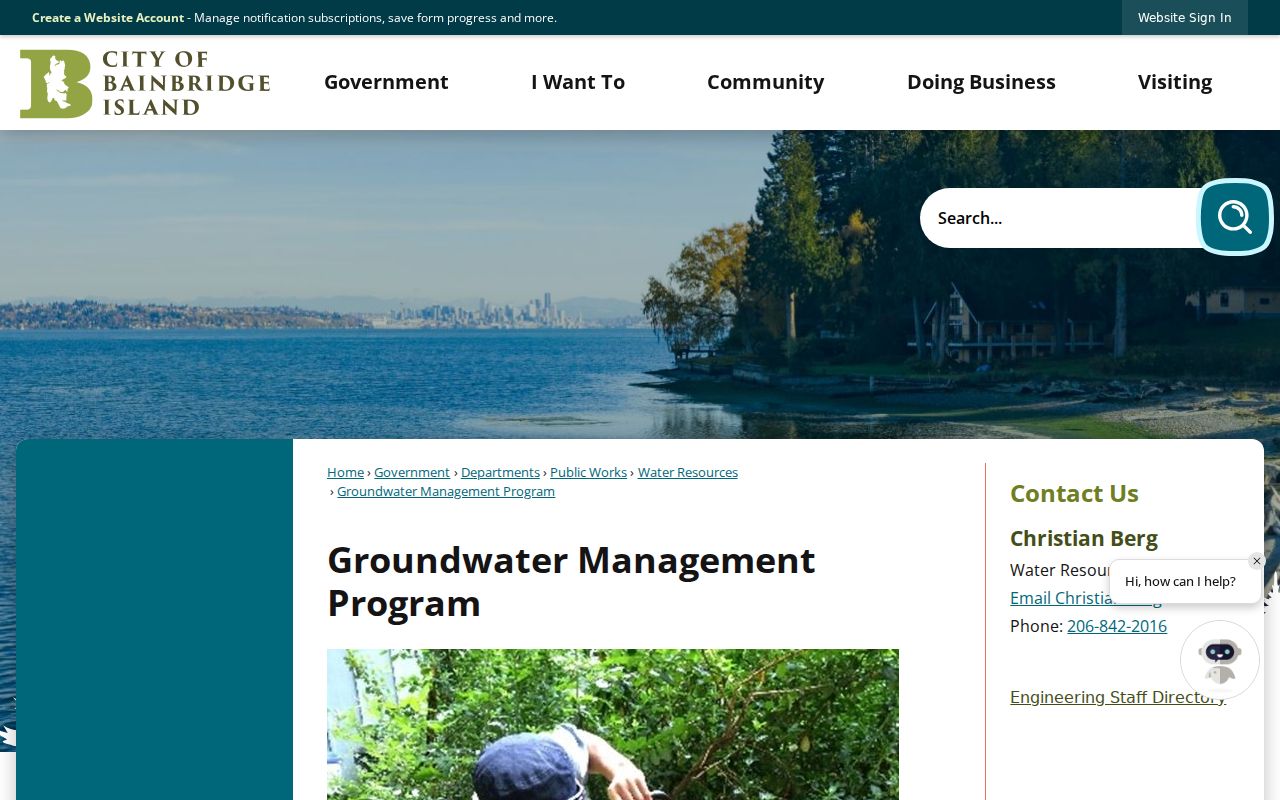 Bainbridge Island criminal records NextRequest page
